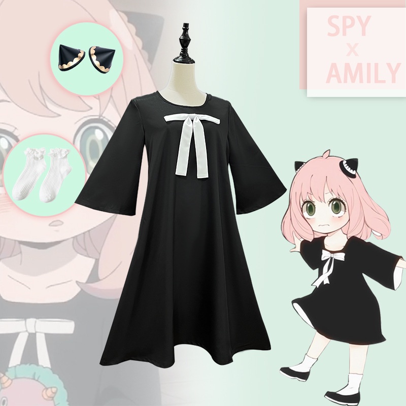 Đầm Cosplay Nhân Vật Anya Forger Trong Manga SPY×FAMILY