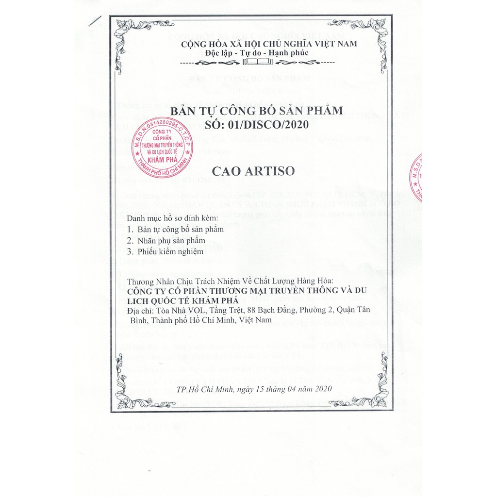 [FREESHIP] CAO ATISO ORGANIC - 100g | BigBuy360 - bigbuy360.vn