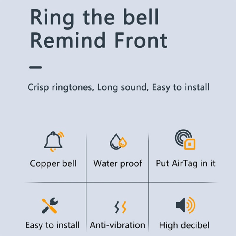 QQ Giá Đỡ Chuông Xe Đạp Chống Trộm Bằng Đồng Thau Kích Thước 0.87Inch