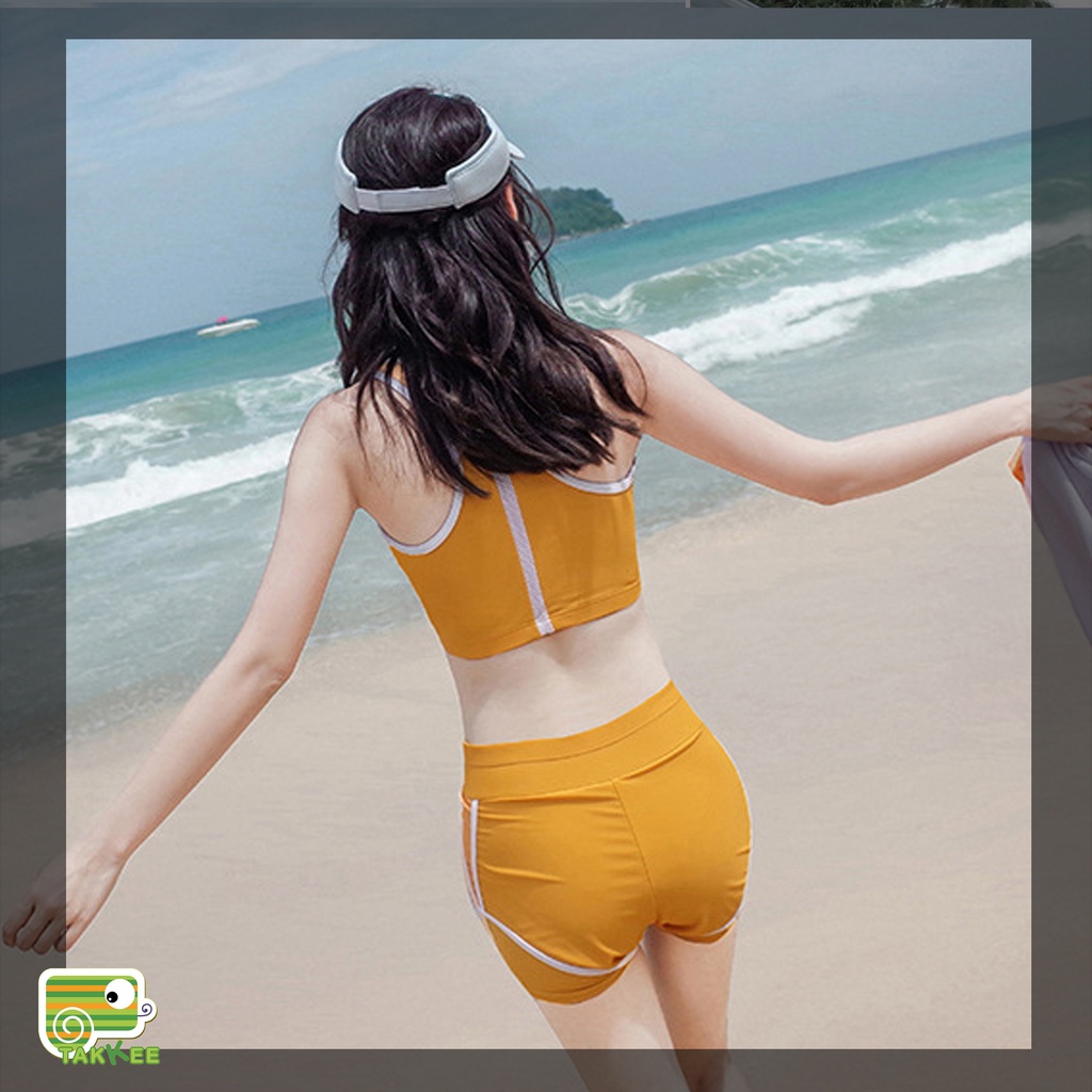 Đồ Bơi Liền Thân Nữ, Bikini Phong Cách Vintage Tặng Kèm Chân Váy Sang Chảnh