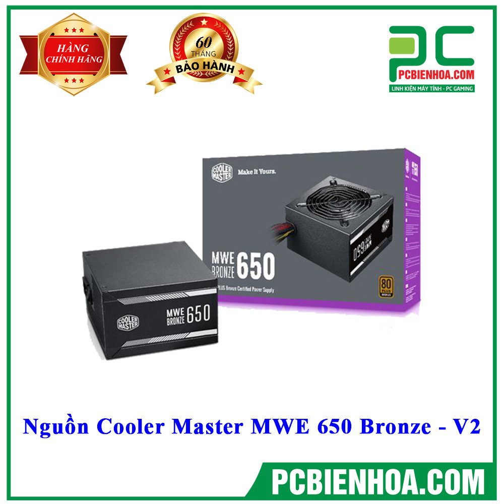 NGUỒN Siêu phẩm 2020 COOLER MASTER MWE 650 BRONZE-V2