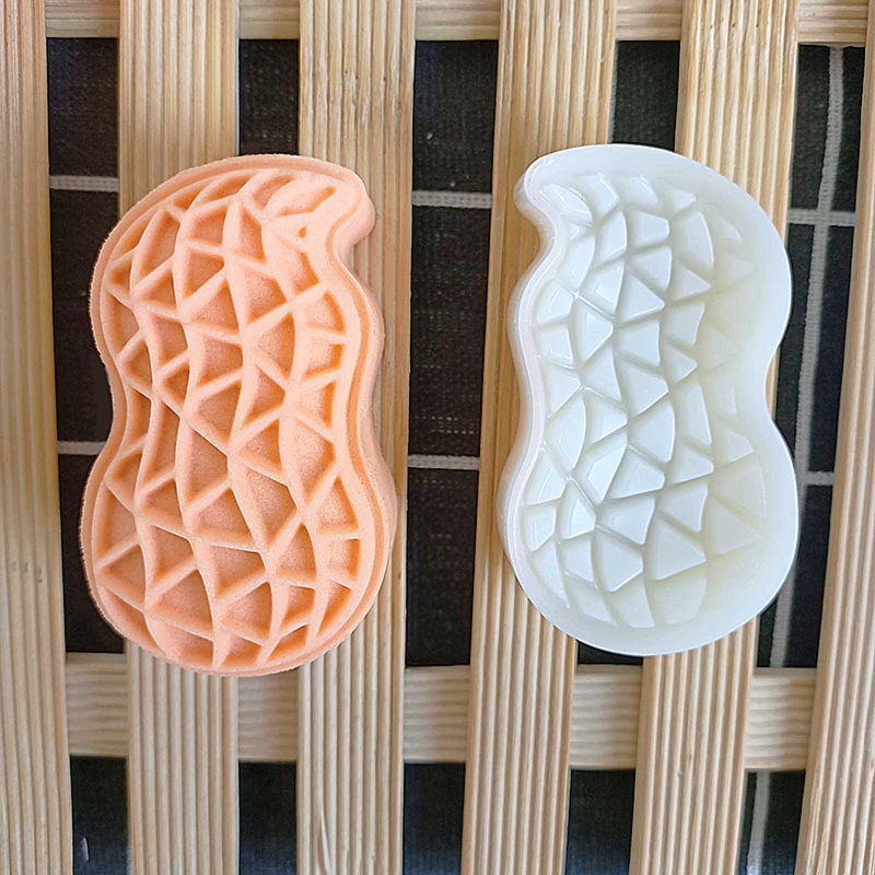 Khuôn Nhựa Nhấn Làm Bánh Trung Thu Hình Hạt Đậu Phộng / Đậu Phộng 3D An Toàn DIY