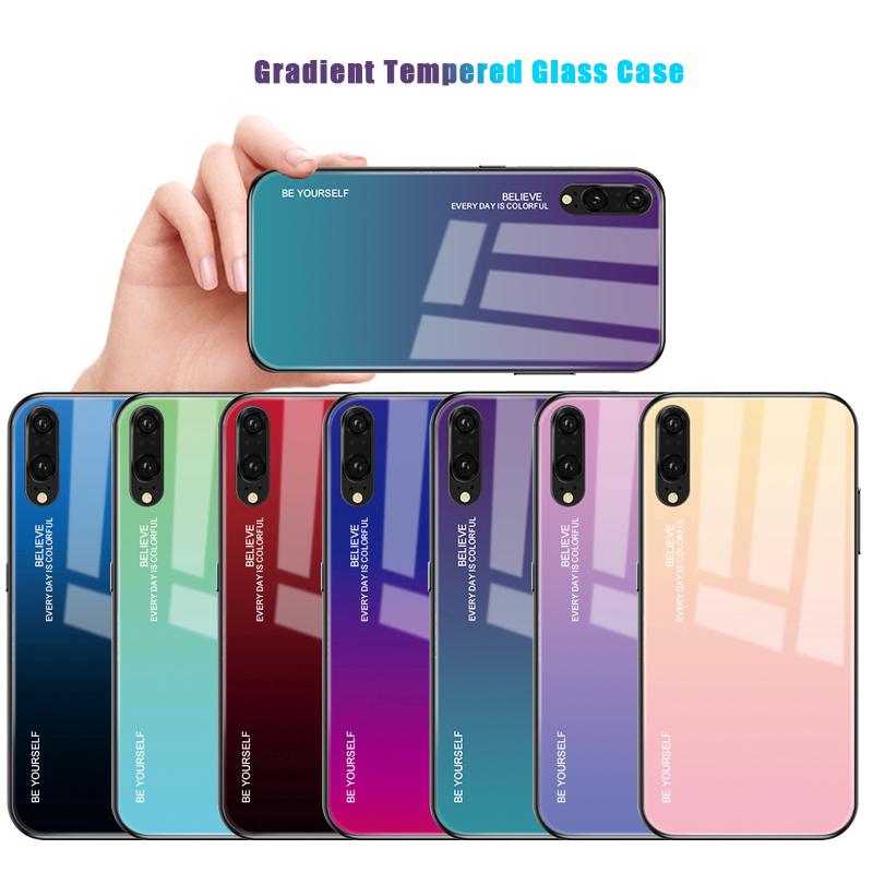 Ốp điện thoại hoa văn màu chuyển thời trang cho Huawei Honor 9 lite Note 10 Mate10 Pro P smart