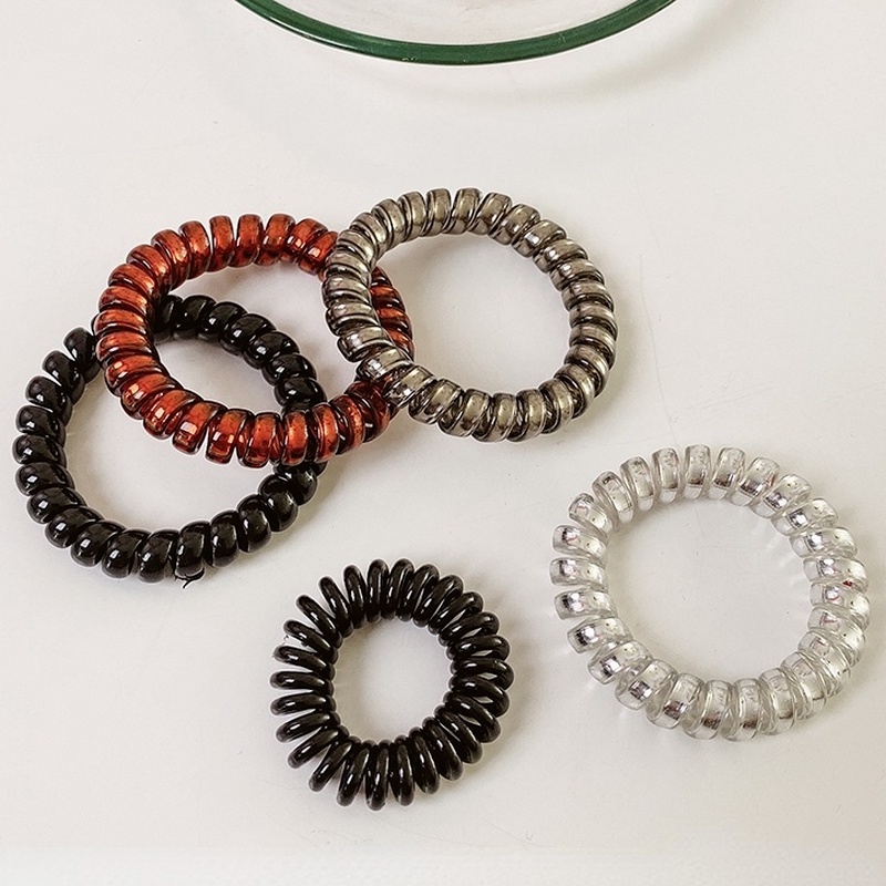 Dây buộc tóc cao su co giãn không để lại dấu vết phong cách Hàn Quốc