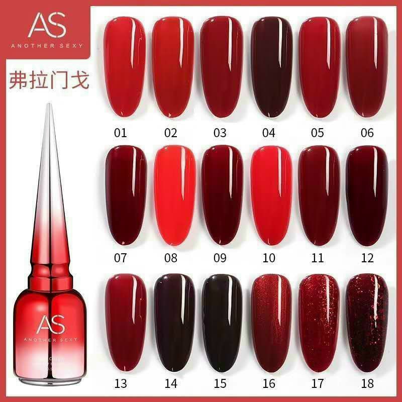 Sơn gel as nhọn đỏ chất sơn đậm đặc 15ml mẫu mới tone đỏ