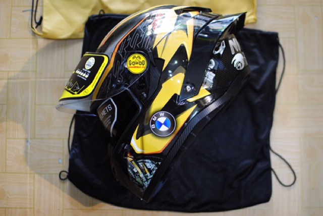 Tem BMW dán mũ Fullface