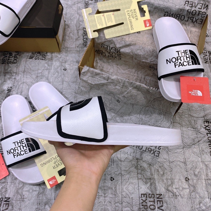 *HÀNG CHÍNH HÃNG* DÉP THE NORTH FACE WHITE BLACK CỰC HOT XỊN XÒ