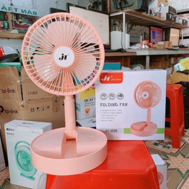 Quạt tích điện gấp gọn JH-2028