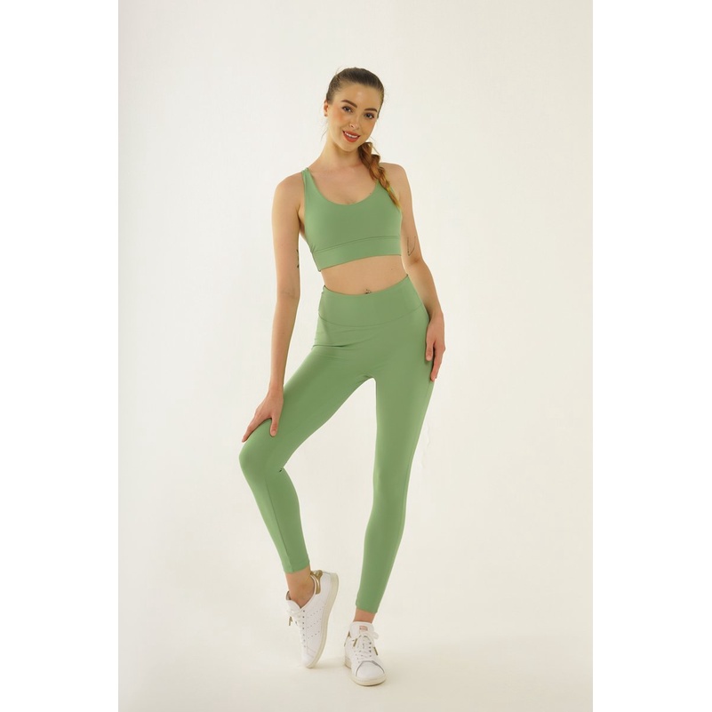 Set đồ tập Gym Yoga Running  Runnavy by Carasix 9383 - Aó bra đan dây, quần leggingcạp cao, có đệm mút đi kèm