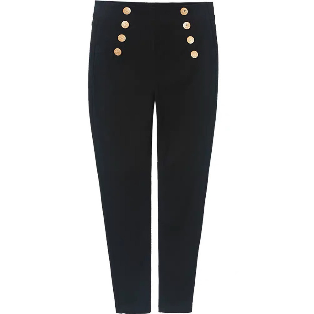 Quần legging 6 cúc cạp chun bản to chất đẹp tôn dáng-mã Legging 6 cúc