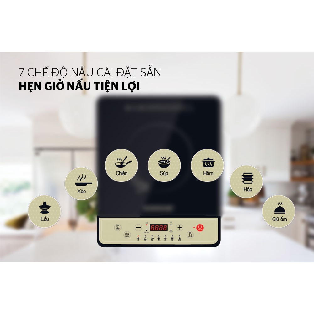 Bếp Điện Từ Cơ Sunhouse SHD6148 / SHD6160 - Tặng Kèm Nồi Lẩu