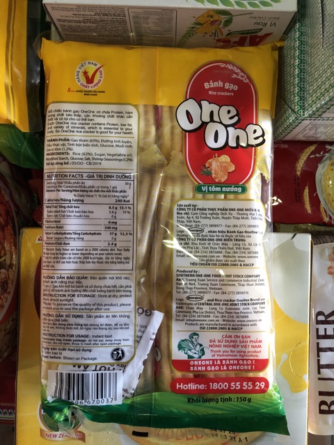 Bánh Gạo One One Vị Tôm Nướng 150g