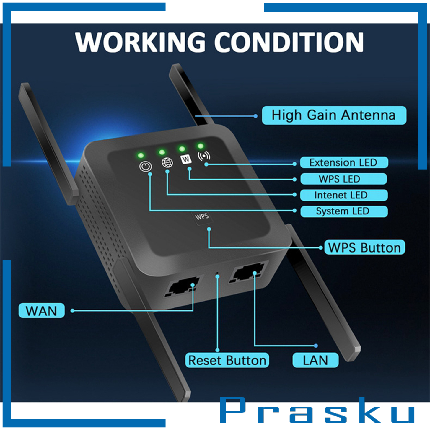 Ăng Ten Wifi 4 Ăng Ten 1200mbps 360 Độ | BigBuy360 - bigbuy360.vn