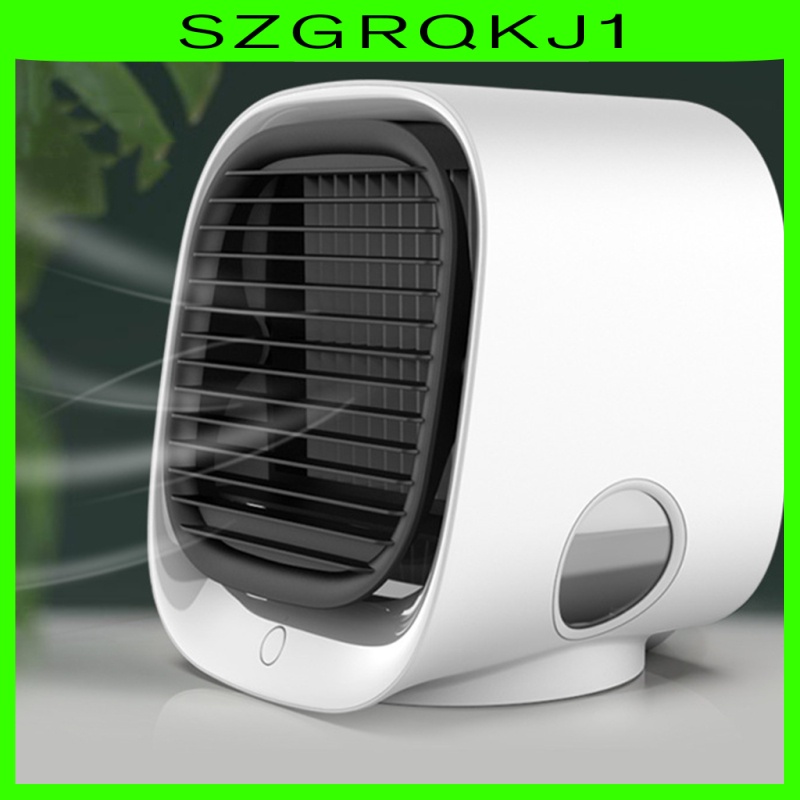 Ready Stock  Portable Air Cooler Fan Desktop Cooling Air Conditioner Humidifier  Green