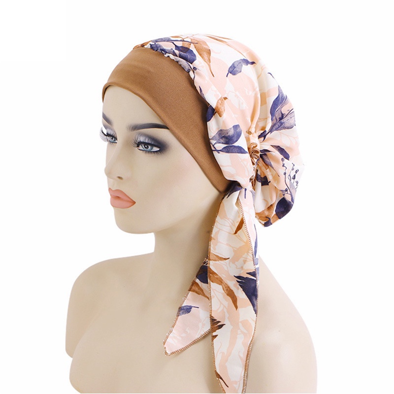 Mũ Turban Trùm Đầu Chất Liệu Co Giãn Phong Cách Turban Dành Cho Nữ