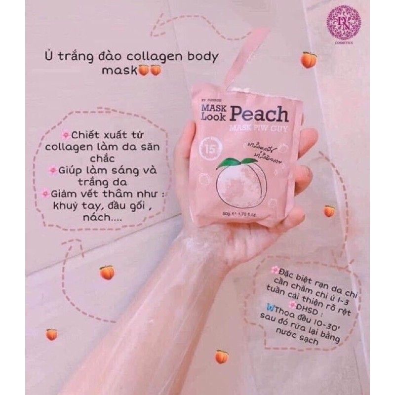 Ủ Trắng Trái Đào, Tắm trắng Mask Look PEACH Thái Lan 50g | BigBuy360 - bigbuy360.vn