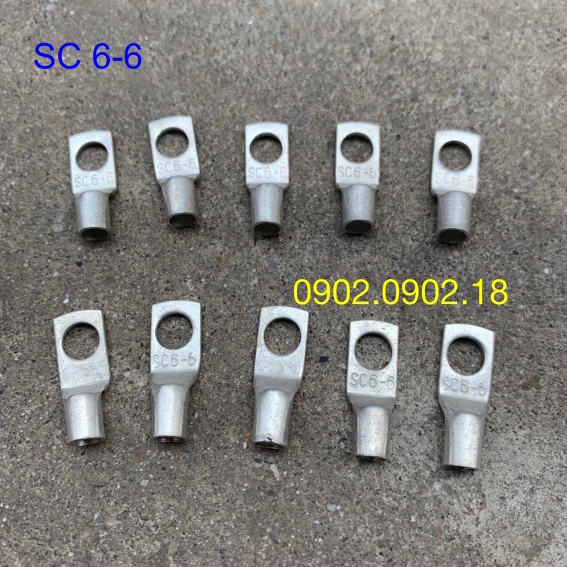 Cốt đồng SC 6-6 cốt chuyên dùng bắt điện trở , gói 10 cái