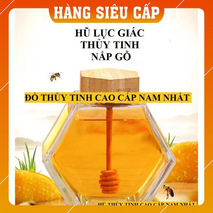 [ HÀNG LOẠI 1]  LỌ MẬT ONG HÌNH TỔ ONG 380ml