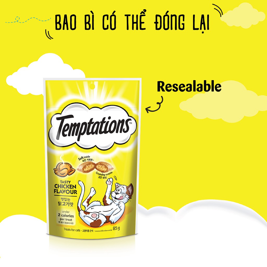 [Quà tặng] Bánh thưởng dành cho mèo Temptations vị cá ngừ 12g