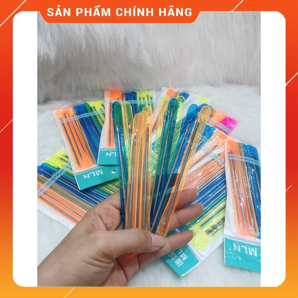 Cây nặn mụn 2 đầu không gỉ, que nặn mụn 2 đầu thép