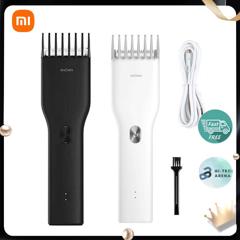🔥 Tông đơ cắt tóc Xiaomi Youpin Enchen Boost 5W, cữ cắt điều chỉnh được pin bền, cho gia đình và salon