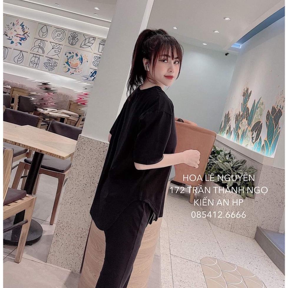 [ 𝐅𝐑𝐄𝐄 𝐒𝐇𝐈𝐏 ] ĐỒ BỘ NỮ COTTON VẠT BẦU QUẦN ỐNG LOE