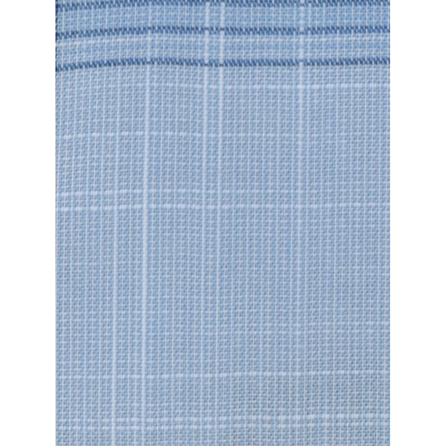 Áo Sơ Mi Nam Dài Tay OWEN AR220142DT Somi Công Sở  Vải Sợi Tre Cao Cấp Màu Kẻ Caro Trắng Xanh Dáng Suông Tà Lượn Có Túi