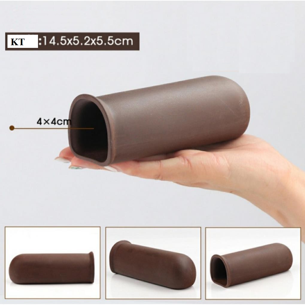 Ống gốm thủy sinh màu nâu- hang pleco- Phụ kiện trang trí hồ tôm, tép, cá cảnh