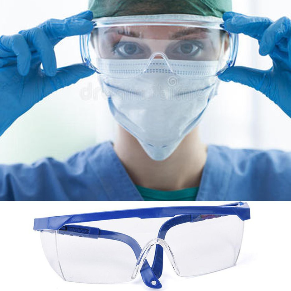 ✱BEST✱ 1pcs Plastic Safety Glasses Goggles Protective Anti-Fog Glasses Isolation