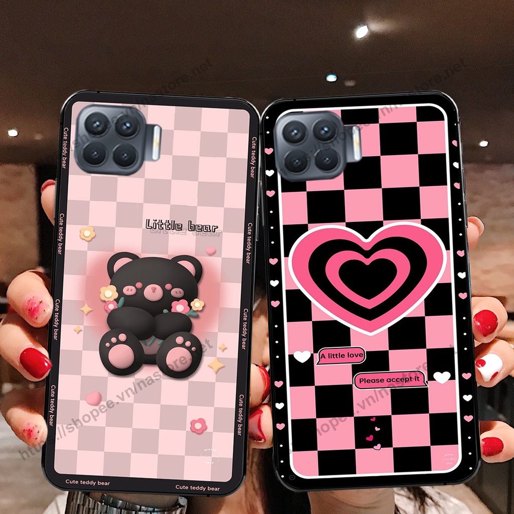 Ốp lưng Oppo A73 / A93 gấu, đồng hồ dễ thương cute giá rẻ