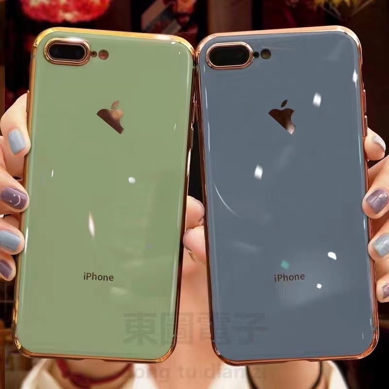 Ốp Điện Thoại Kim Loại Mềm Bảo Vệ Ống Kính Máy Ảnh Cho iPhone 6 Plus 6sPlus 7 Plus 8 Plus X/XS/XR/XSMAX