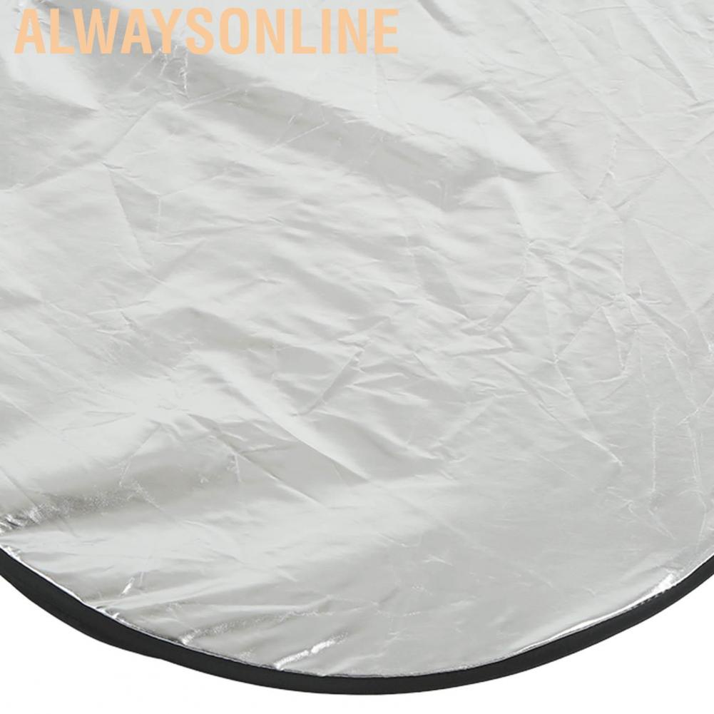 Alwaysonline 5 in 1 Collapsible Multi Light Reflector  Colors Reflectors Create Shadows Blocking for Outdoor Shooting