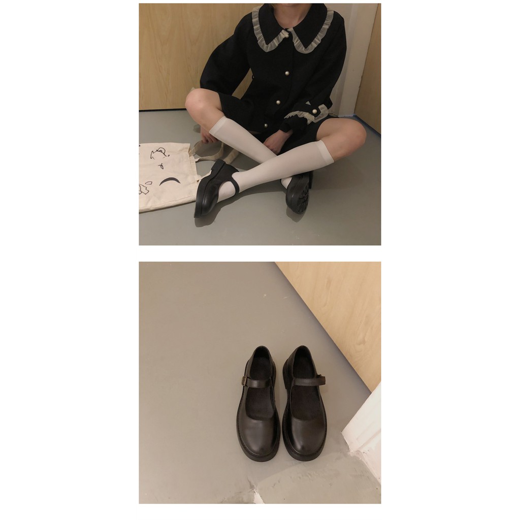 [ORDER] - G28_Giày da nữ ulzzang mũi tròn 1 dây Hàn Quốc | BigBuy360 - bigbuy360.vn