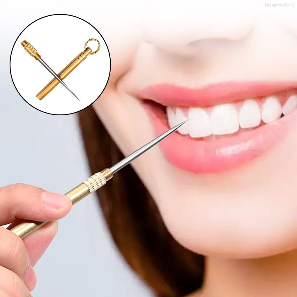 Tăm Xỉa Răng Mã 01 Bằng Kim Loại Có Hộp Đựng Tiện Dụng Cho Nhà Bếp