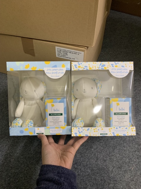 Set nước hoa Klorane tặng gấu bông cho bé