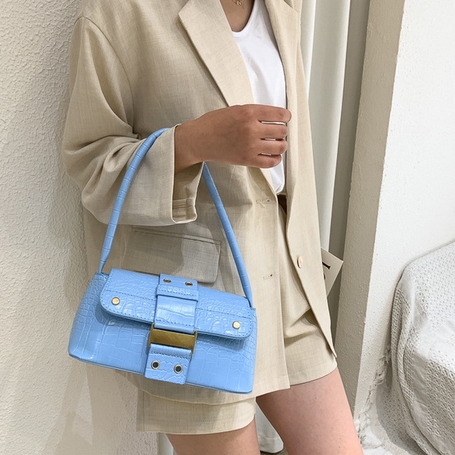 Ielgy Dưới Túi Xách Tay In Họa Tiết Cá Sấu Phong Cách Pháp