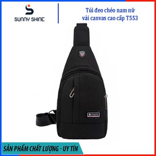 Túi đeo chéo nam, nữ đi làm, đi chơi, chất liệu vải canvas chống nước, nhiều ngăn tiện dụng T553