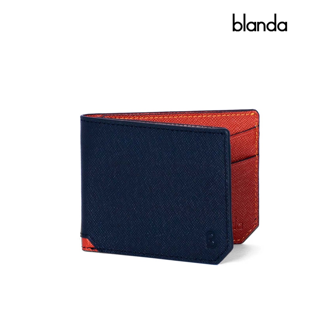 Ví nam Blanda size nhỏ da bò gân Saffiano 7VNDP57