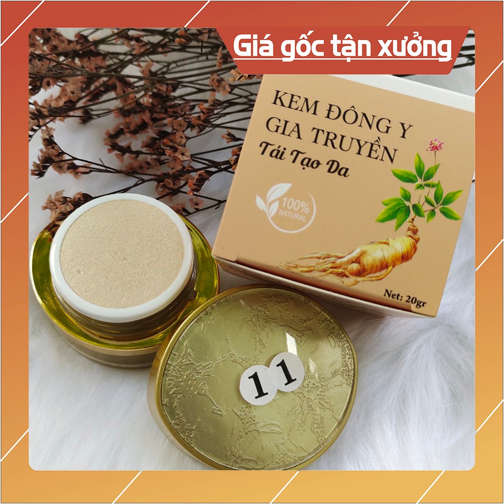  KEM ĐÔNG Y TÁI TẠO GIÚP XÓA SẠCH MỤN, THÂM, NÁM, TÀN NHANG HIỆU QUẢ HỦ 25GR