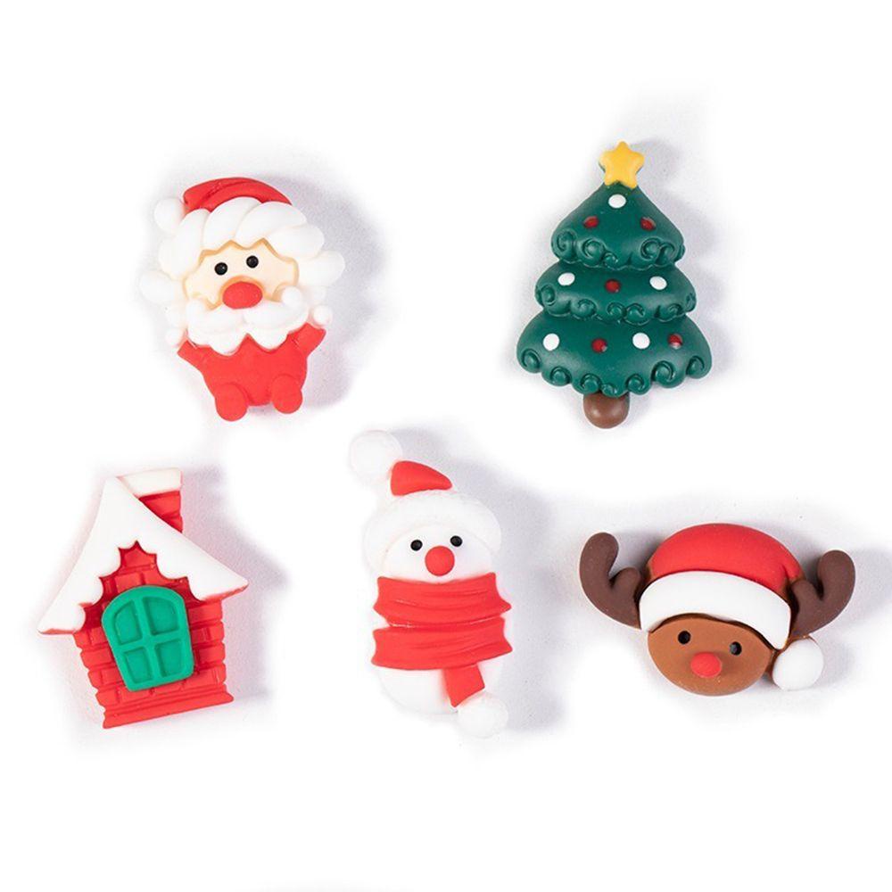 Set 5 Phụ Kiện Trang Trí Điện Thoại Phong Cách Giáng Sinh Năm Mới Độc Đáo