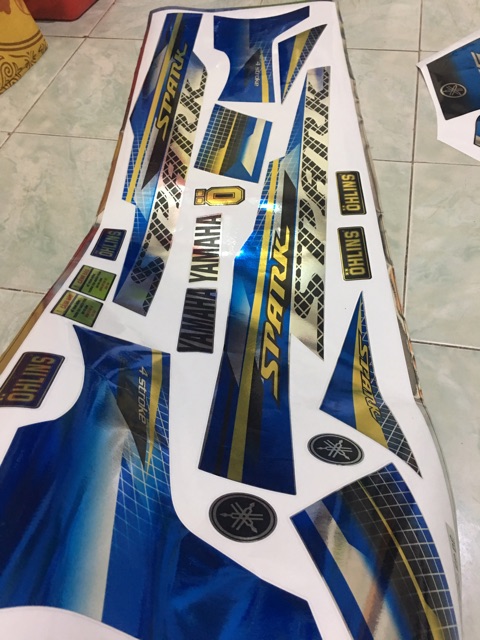 Tem rời Sirius Crom Xanh bạc vàng -1