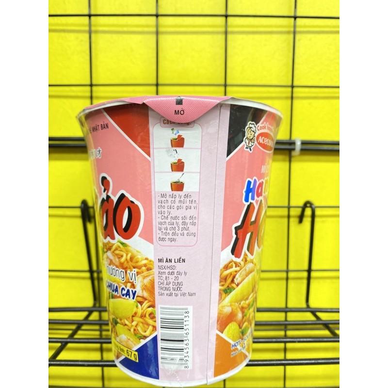 Mì Handy Hảo Hảo tôm chua cay ly 67g | BigBuy360 - bigbuy360.vn