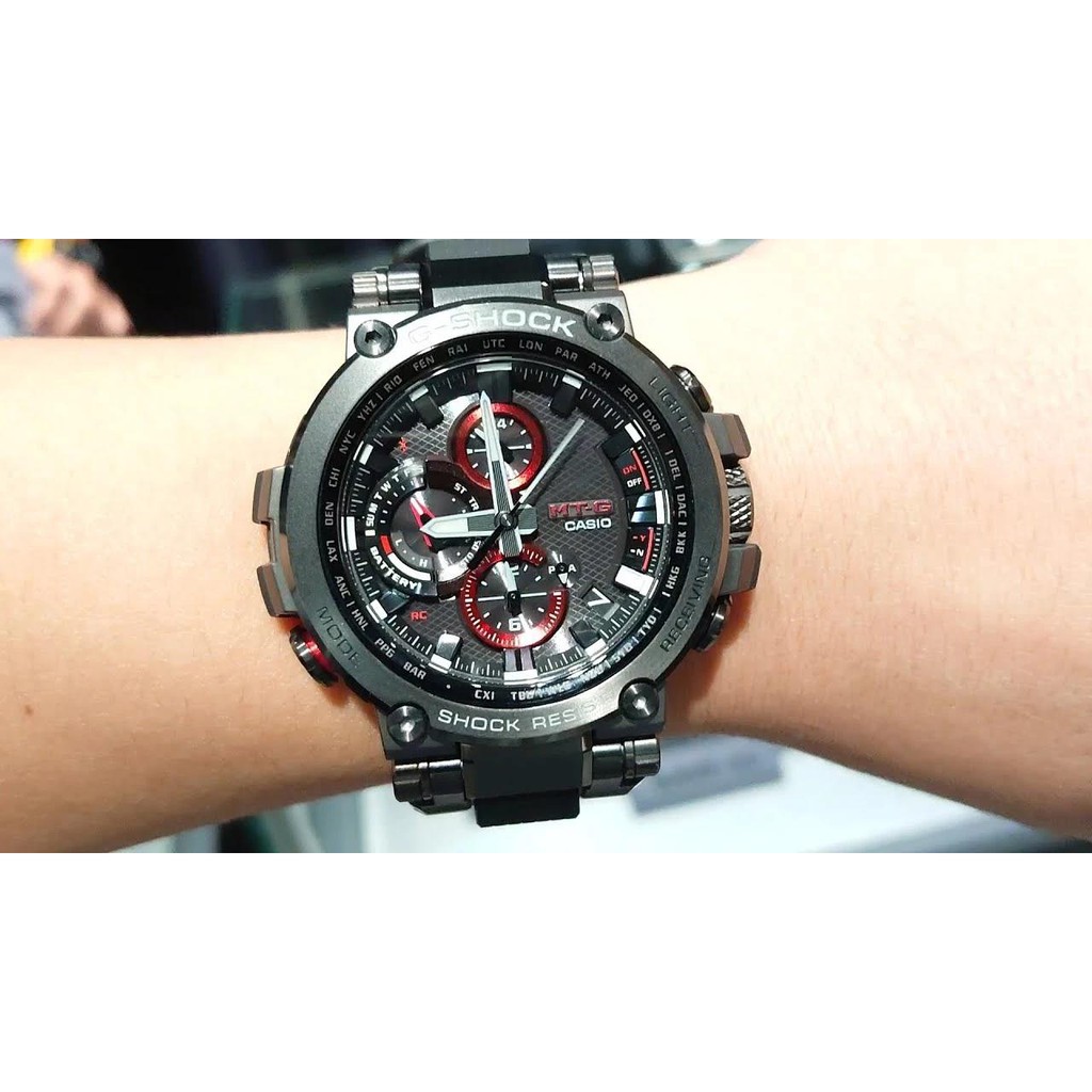 Đồng Hồ Casio Nam Dây Nhựa GSHOCK MTG-B1000B-1ADR Chính Hãng