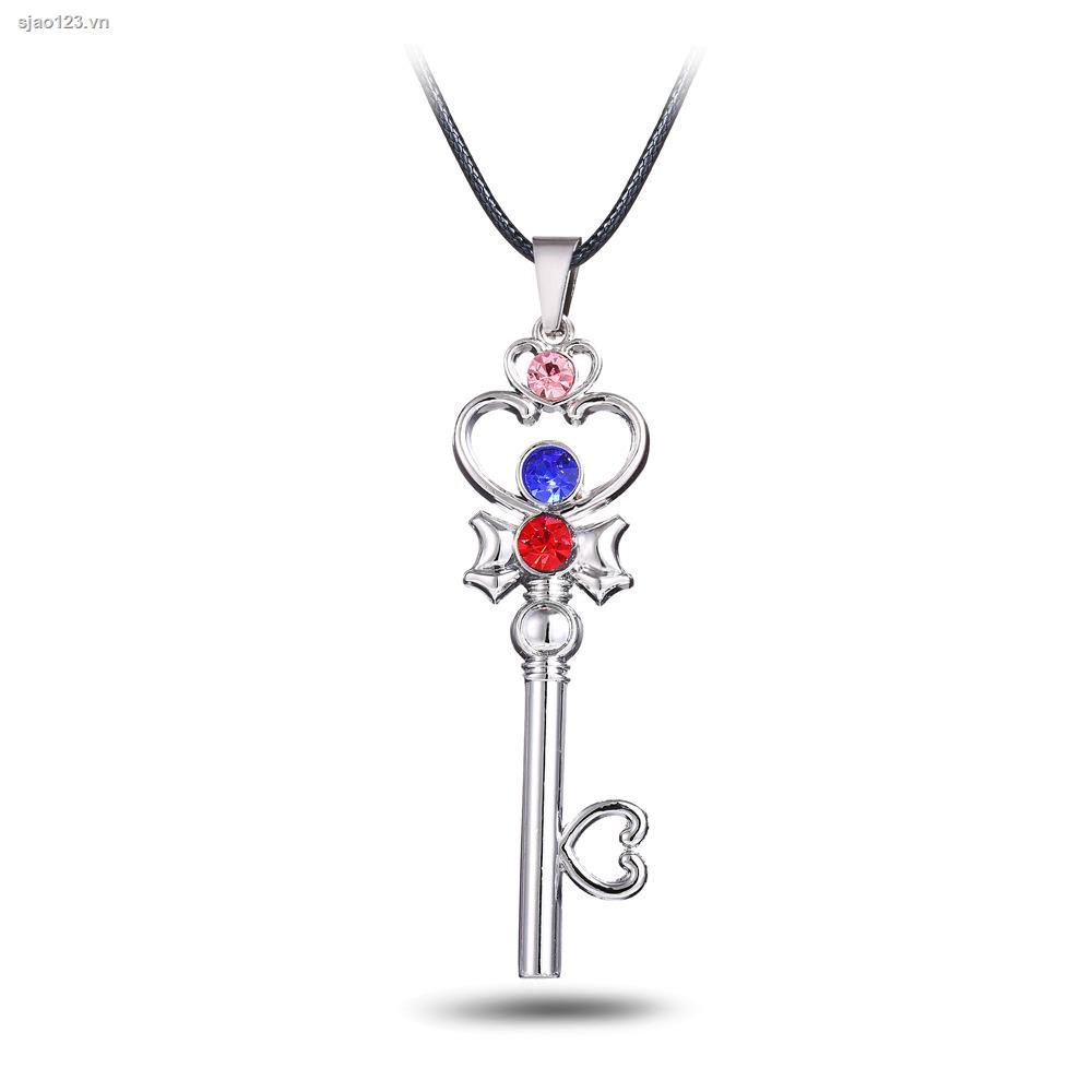 SAILOR MOON vòng cổ Kim Loại Mặt Hình 9 Chiếc Đũa Thần Của Thủy Thủ Mặt Trăng