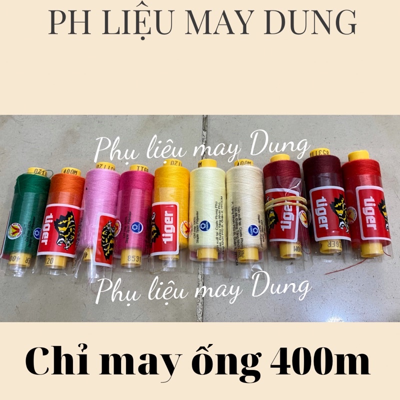 chỉ may tiger ống 400m