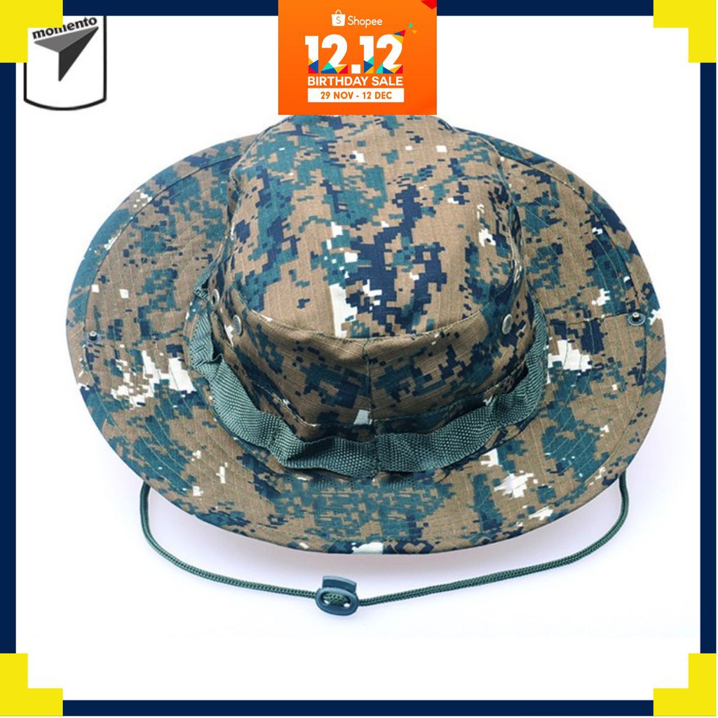 Nón Lính Rộng Vành Bucket Hat Camo