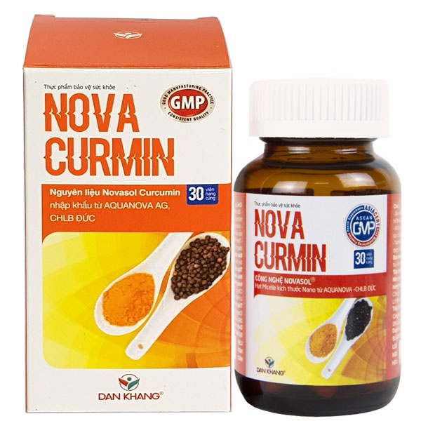 NovaCurmin - Hỗ trợ làm giảm các triệu chứng viêm loét dạ dày, hành tá tràng