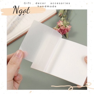 Tập 50 Tờ Giấy Note Trong Suốt