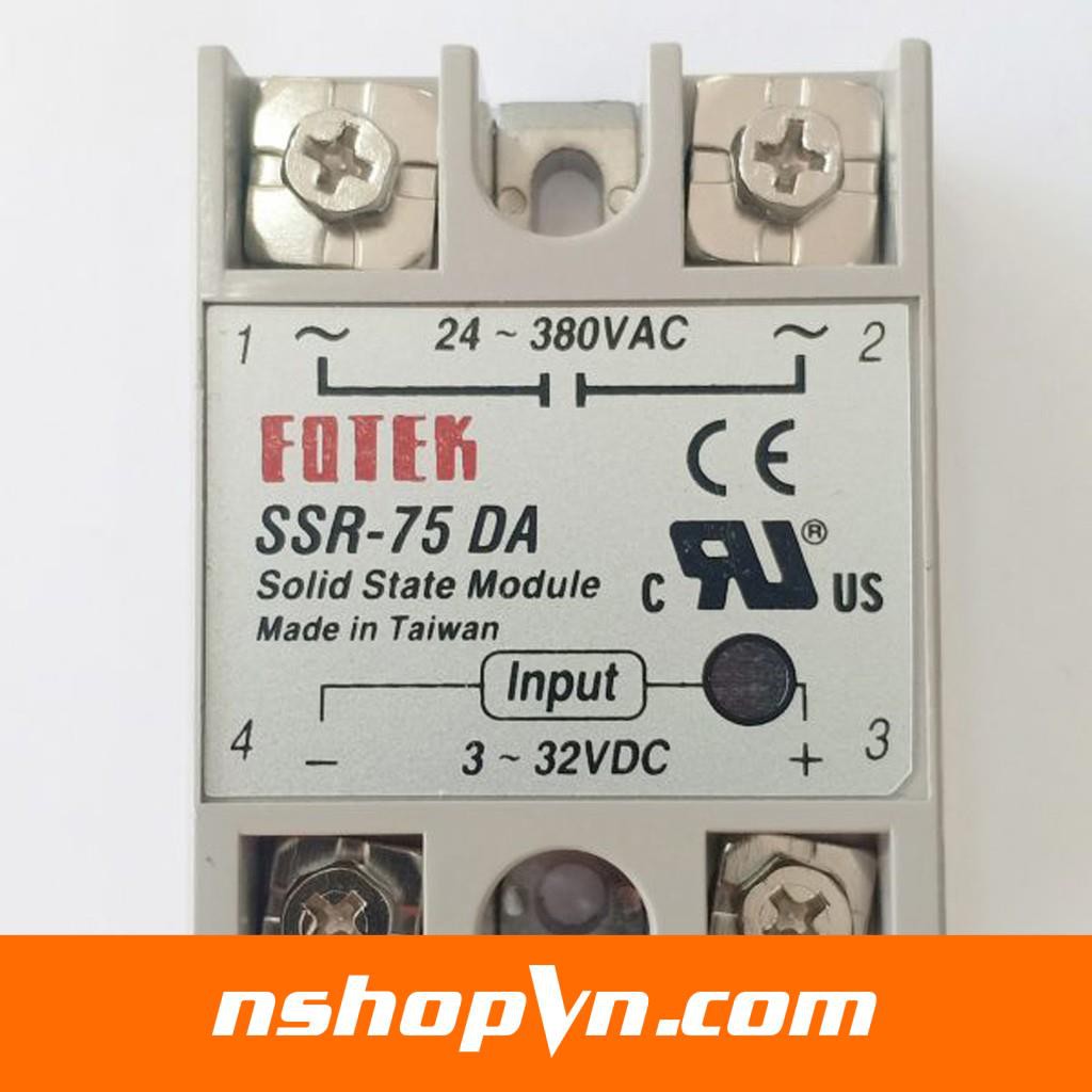 Relay rắn SSR Fotek (Made in Taiwan) SSR 25 DA / 40 DA / 60 DA / 75 DA / 100 DA