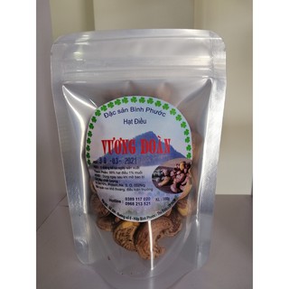 Hạt điều Việt Nam rang muối loại A1. Túi zipper 100g